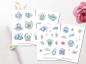 Preview: Sweet Elephant Sticker Set